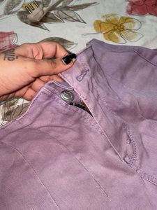 Lavender Pants And Black Pants