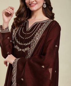 Brown anarkali kurta set 🤎