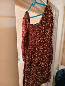 Floral Print Mini Dress