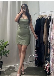 Forever 21 Faux Croc Backless Mini Dress