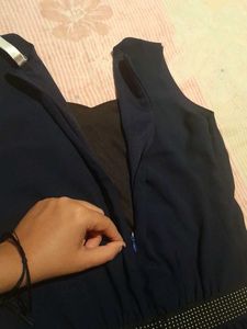 Hunny Bunny Navy Blue Jumpsuit,Size-XS