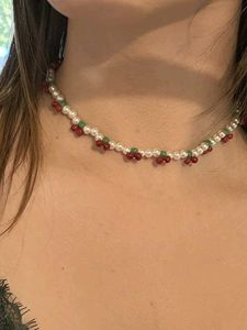 Pearl Cherry Necklace & Ph Charm
