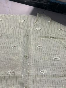 1.45 Meter Fabric - Nice Color N Embroidery