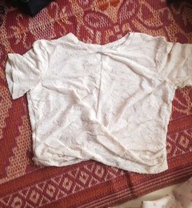 Zara Beautiful Crop Top Knot Pattern