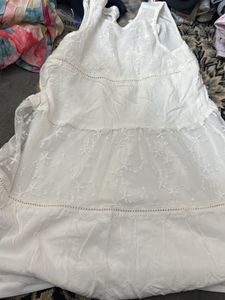 White Embroidered Dress