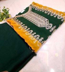 Elegant dress material  without duppta