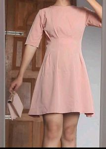 Pink Fit & Flare Dress