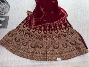 Maroon Bridal Lhenga
