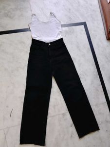 Black Wide Leg Jeans