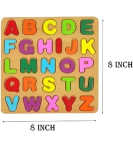 Colorful Wooden Puzzle Set Featuring 3D