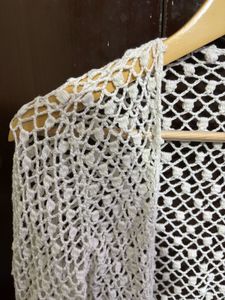 Handmade Boho Crochet Lace Shrug | Free-Size