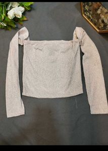 Shimmery Long Sleeve Top🌸