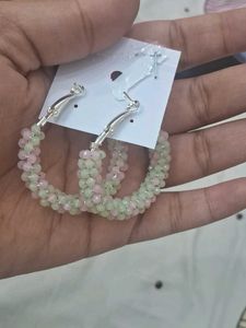 Beaded Hoop Earrings