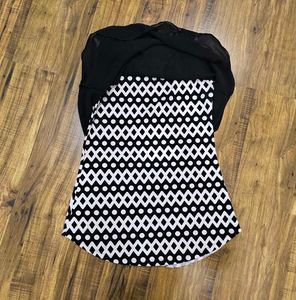 Black &amp; White Layered Tank Top