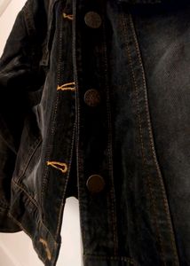 Solid Cropped Denim Women Jacket