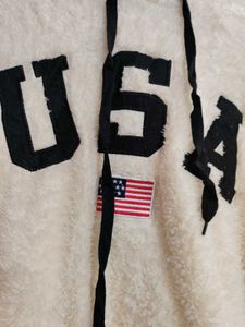 USA Graphic Fuzzy Hoodie
