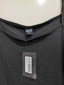 Slinky Black Maxi Dress with side Cutouts