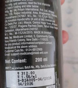 Modicare Salon Dandruff Shampoo