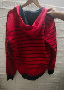 Striped Red Hoodie