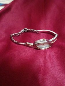 silver kada type ladys watch