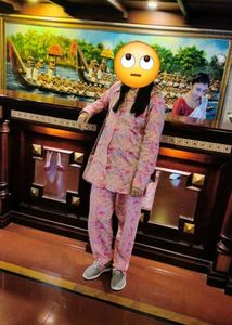 20) Floral Print Button-Down Shirt Bottom CordSet