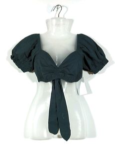 Fancy Black Crop Top (Women)