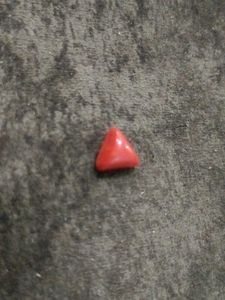 Red Triangle Bead Gemstone
