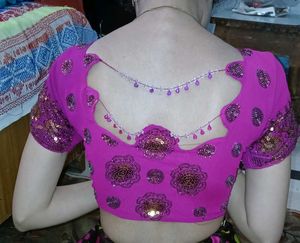Pink Sequin Blouse