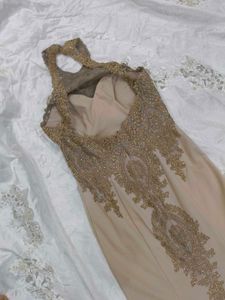 Elegant Beaded Halter Gown