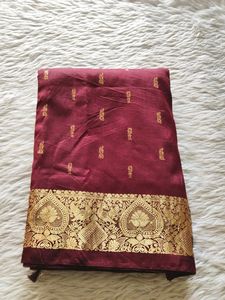 Women Maroon Silk Saree