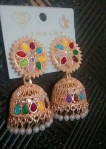 Colorful Jhumka Earrings