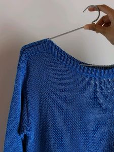 Cobalt Blue Sweater Top