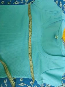 baby blue ribbed crop tee scoop neck basic tshirt