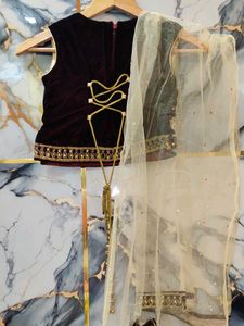 brand new Girls&#39; Ethnic Top &amp; Dupatta
