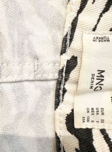 Mango Zebra Print Straight jeans