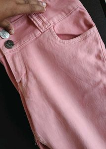 Pink High Waisted Jeans