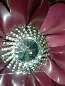 Maroon Floral Handbag