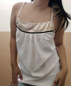 White Spaghetti Strap Top