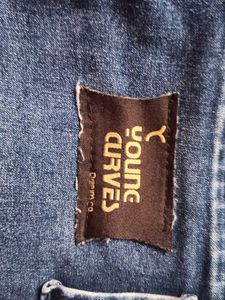 Dark Blue High Waist Denim Jeans