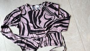 Animal Print Long Sleeve Top