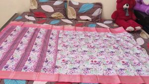 Flower Print Saree