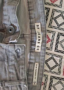 Gray Denim Jeans