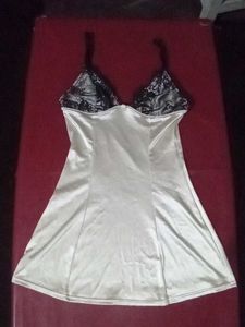 Silky White Chemise