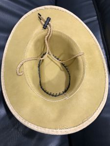 Straw Cowboy Hat with Chin Strap