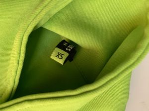 Neon Green Tie-Front Crop Top