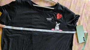 Cute Graphic Print T-Shirt Dress