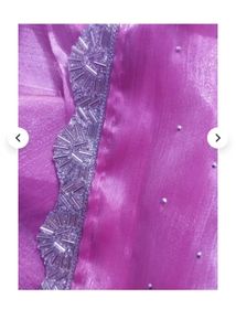 Pink Embellished Saree