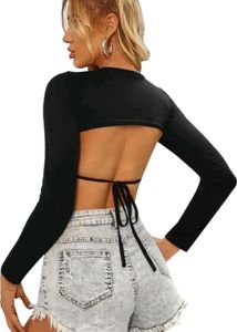 Urbanic Solid Women Round Neck Black Top