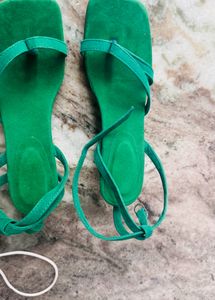 dark green heels
