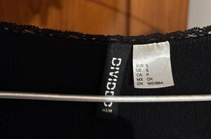 Black Lace Trim Crop Top